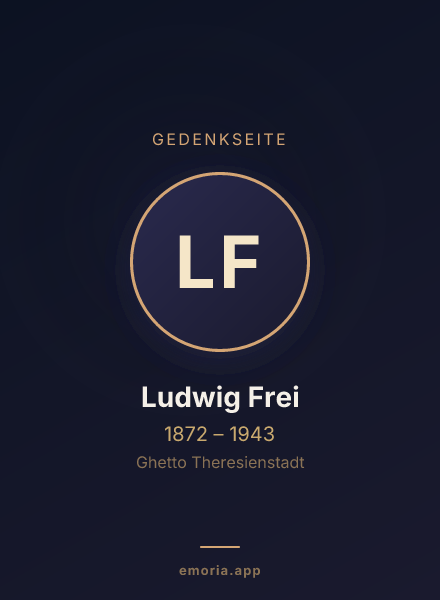 Gedenkportrait von Ludwig Frei
