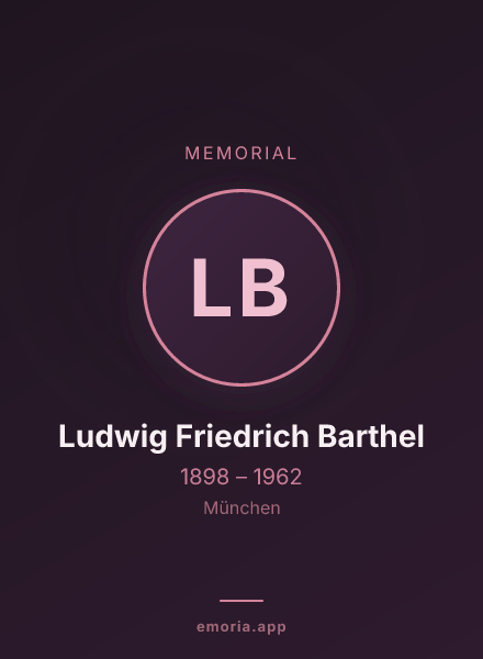 Memorial portrait of Ludwig Friedrich Barthel