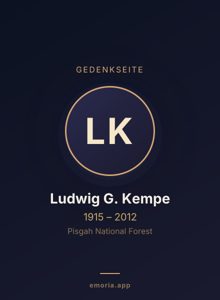 Gedenkportrait von Ludwig G. Kempe