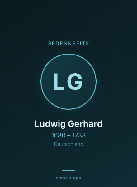 Gedenkportrait von Ludwig Gerhard