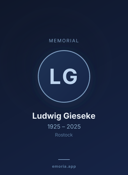 Memorial portrait of Ludwig Gieseke