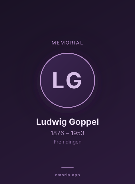 Memorial portrait of Ludwig Goppel