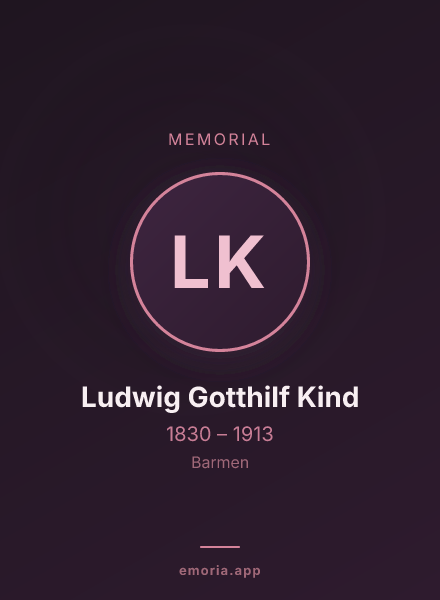 Memorial portrait of Ludwig Gotthilf Kind