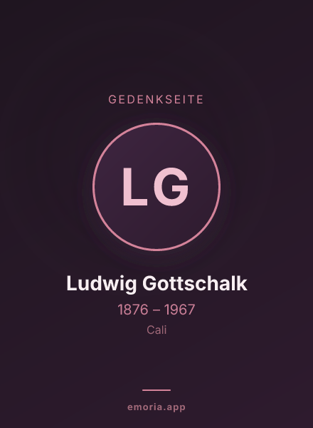 Gedenkportrait von Ludwig Gottschalk