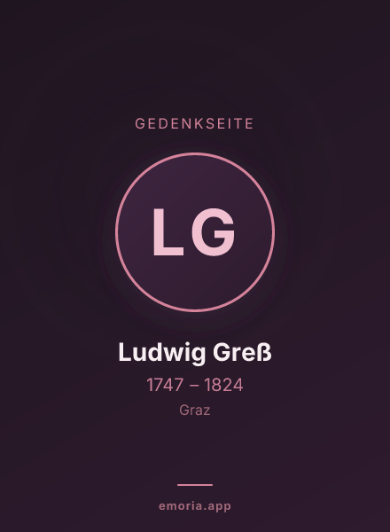 Gedenkportrait von Ludwig Greß