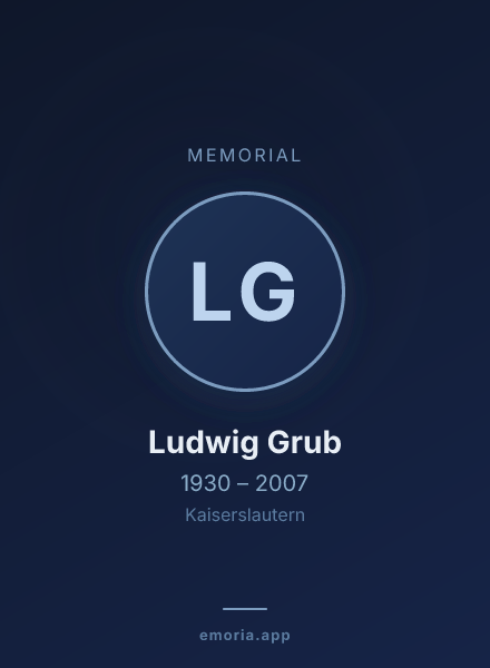 Memorial portrait of Ludwig Grub