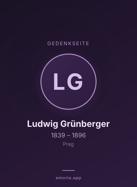 Gedenkportrait von Ludwig Grünberger