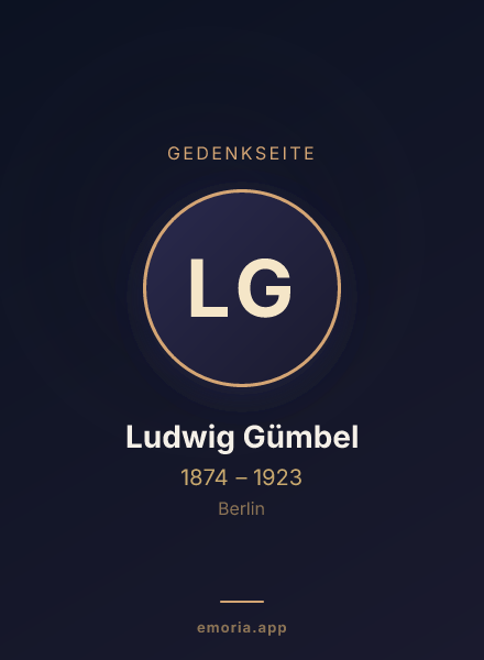 Gedenkportrait von Ludwig Gümbel