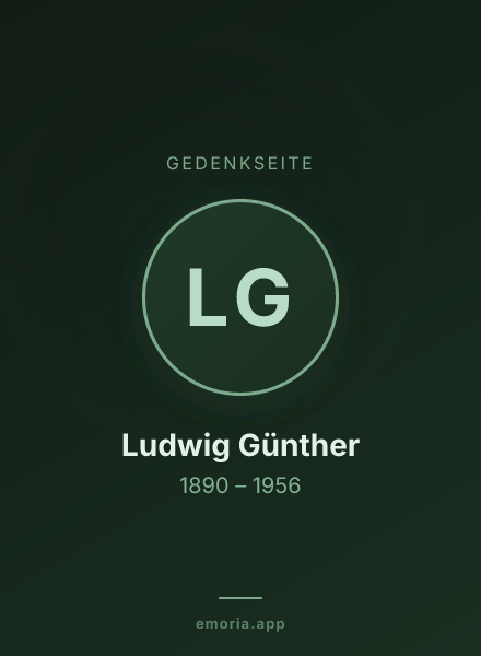Gedenkportrait von Ludwig Günther