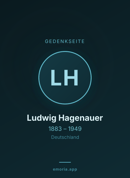 Gedenkportrait von Ludwig Hagenauer