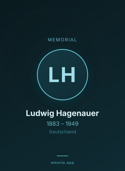 Memorial portrait of Ludwig Hagenauer