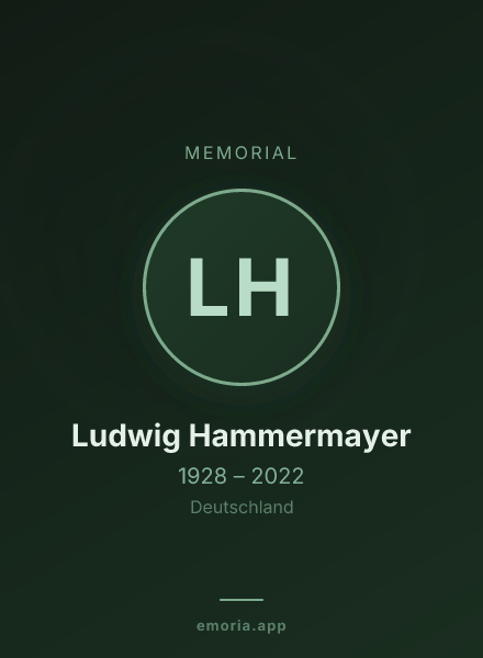 Memorial portrait of Ludwig Hammermayer