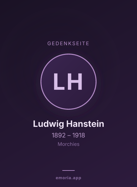 Gedenkportrait von Ludwig Hanstein