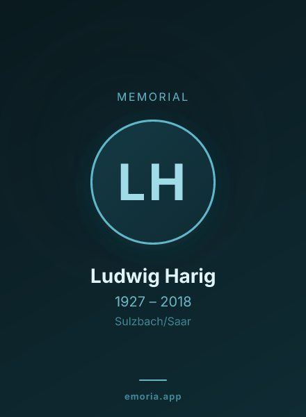 Memorial portrait of Ludwig Harig