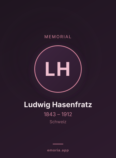 Memorial portrait of Ludwig Hasenfratz