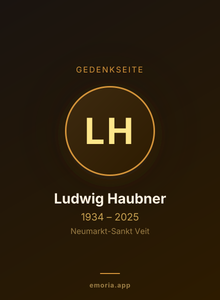 Gedenkportrait von Ludwig Haubner