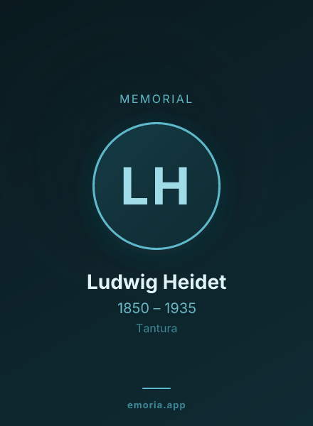 Memorial portrait of Ludwig Heidet