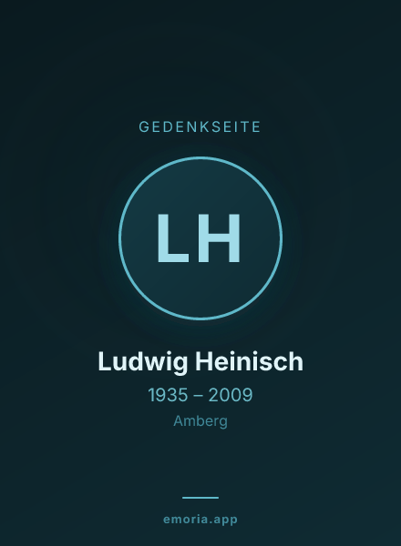 Gedenkportrait von Ludwig Heinisch