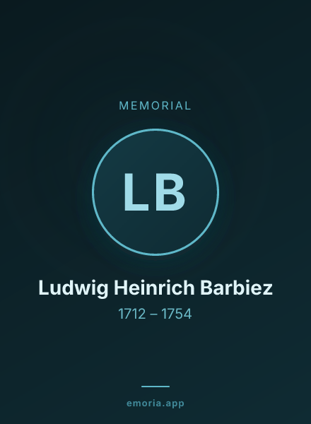 Memorial portrait of Ludwig Heinrich Barbiez