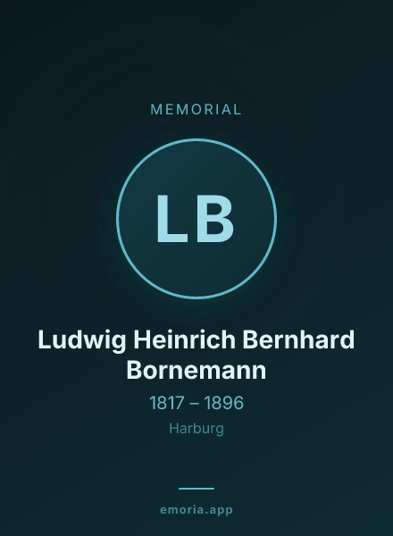Memorial portrait of Ludwig Heinrich Bernhard Bornemann