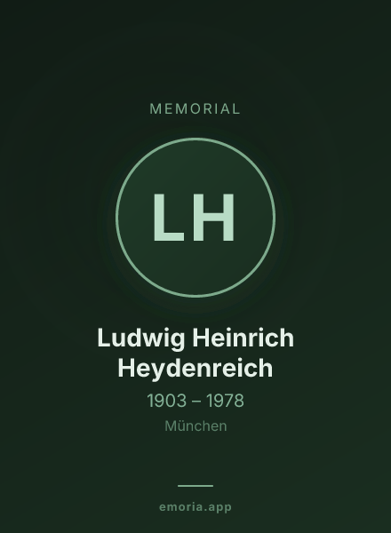 Memorial portrait of Ludwig Heinrich Heydenreich