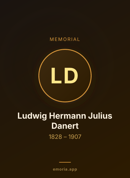 Memorial portrait of Ludwig Hermann Julius Danert