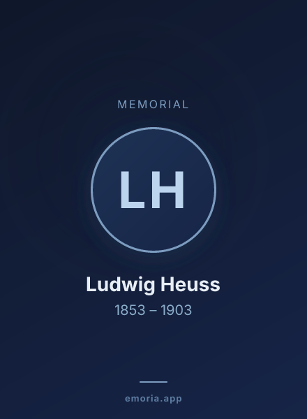 Memorial portrait of Ludwig Heuss