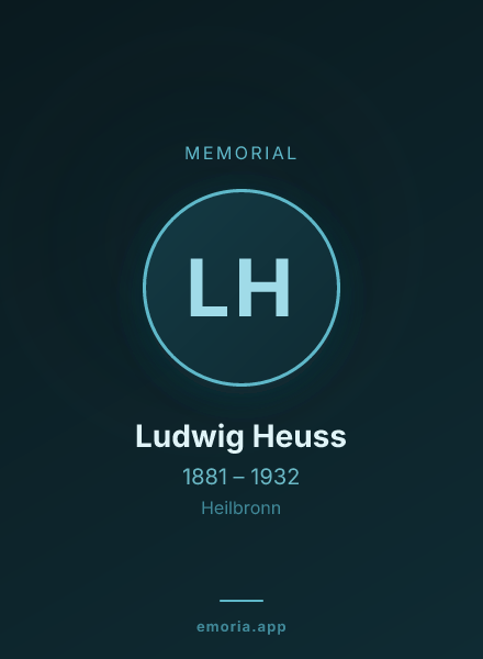 Memorial portrait of Ludwig Heuss