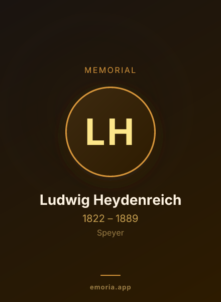 Memorial portrait of Ludwig Heydenreich