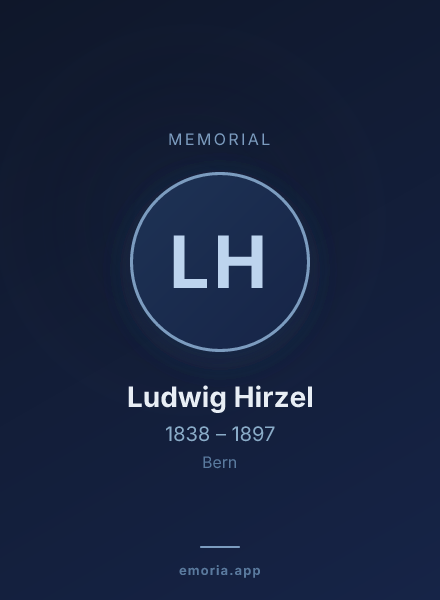 Memorial portrait of Ludwig Hirzel