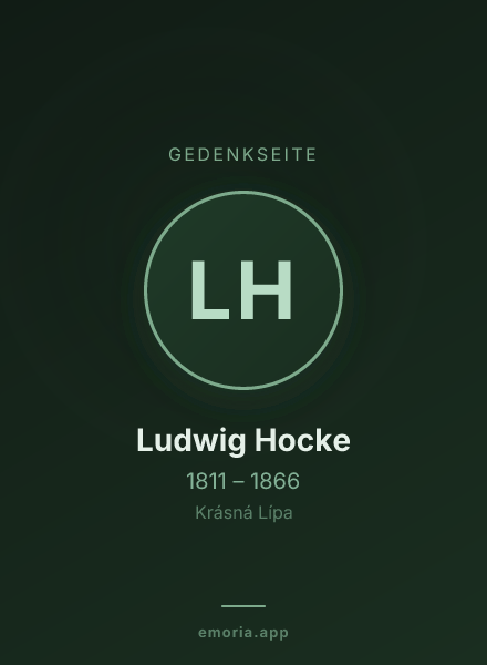 Gedenkportrait von Ludwig Hocke