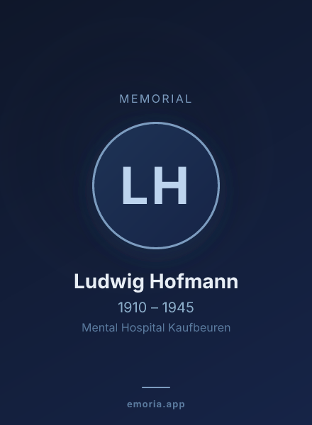 Memorial portrait of Ludwig Hofmann