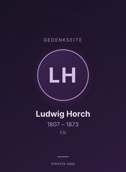 Gedenkportrait von Ludwig Horch