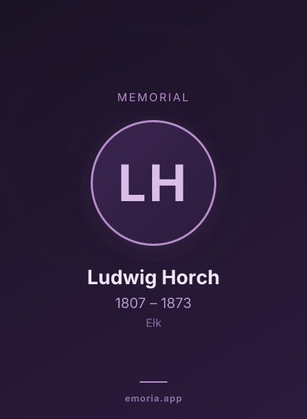 Memorial portrait of Ludwig Horch