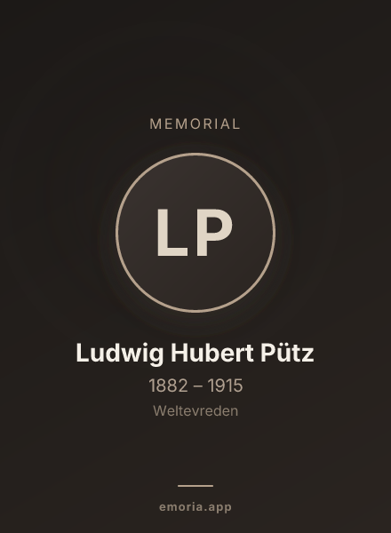 Memorial portrait of Ludwig Hubert Pütz