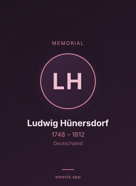 Memorial portrait of Ludwig Hünersdorf