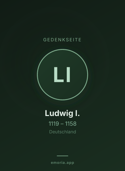 Gedenkportrait von Ludwig I.