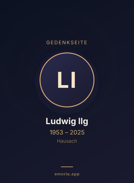 Gedenkportrait von Ludwig Ilg