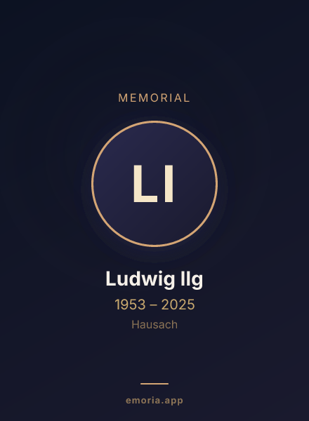 Memorial portrait of Ludwig Ilg
