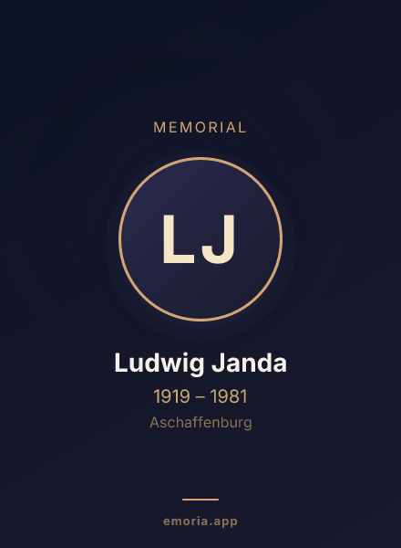 Memorial portrait of Ludwig Janda