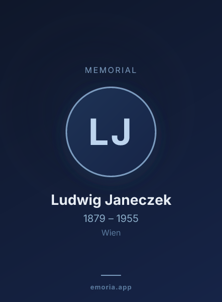 Memorial portrait of Ludwig Janeczek
