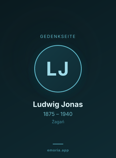 Gedenkportrait von Ludwig Jonas