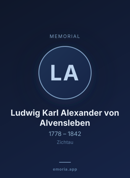 Memorial portrait of Ludwig Karl Alexander von Alvensleben