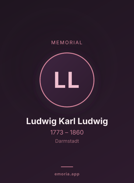 Memorial portrait of Ludwig Karl Ludwig