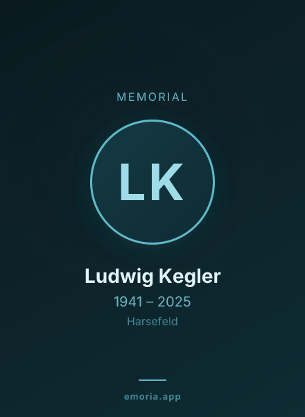 Memorial portrait of Ludwig Kegler