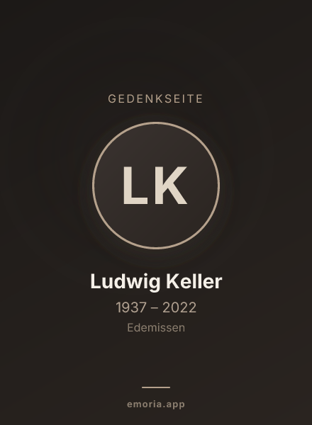Gedenkportrait von Ludwig Keller