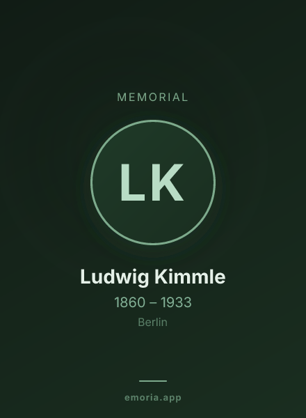Memorial portrait of Ludwig Kimmle