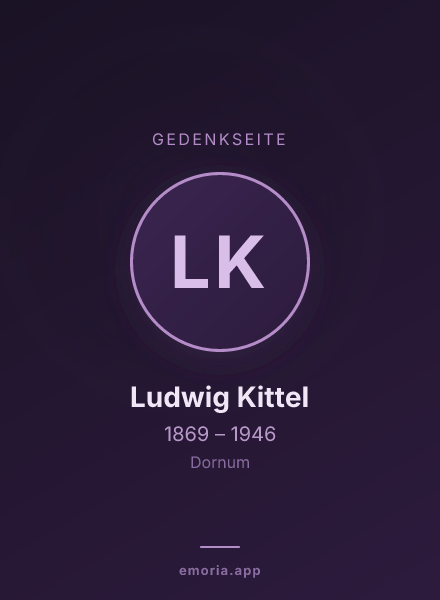 Gedenkportrait von Ludwig Kittel
