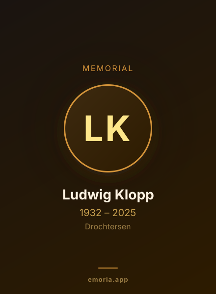 Memorial portrait of Ludwig Klopp