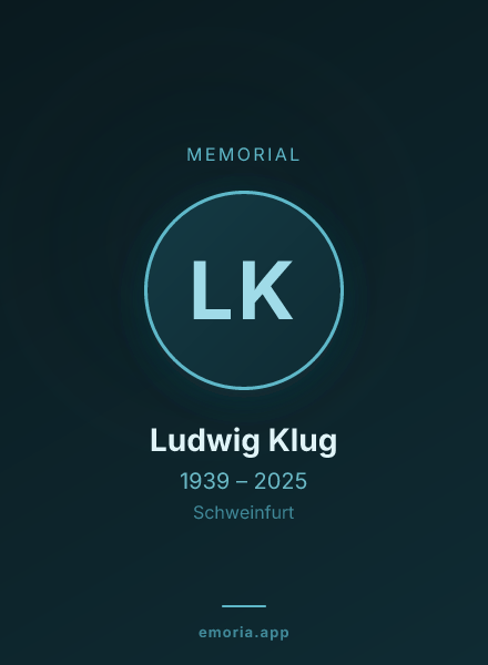 Memorial portrait of Ludwig Klug